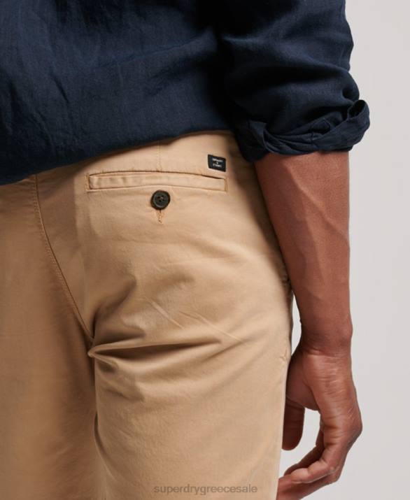 σορτς chino core άνδρες είδη ένδυσης μπεζ Superdry L02L245