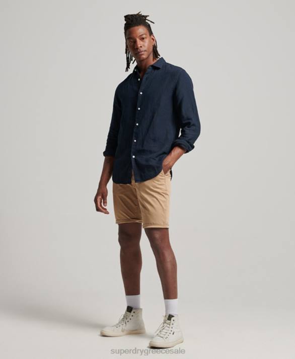 σορτς chino core άνδρες είδη ένδυσης μπεζ Superdry L02L245
