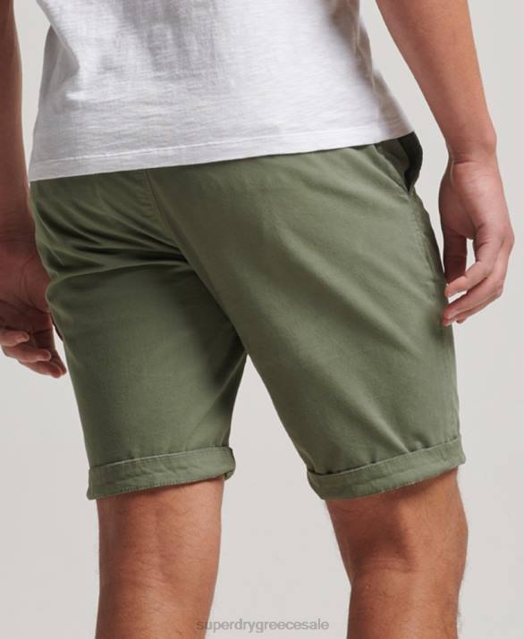 σορτς chino core άνδρες είδη ένδυσης πράσινος Superdry L02L249