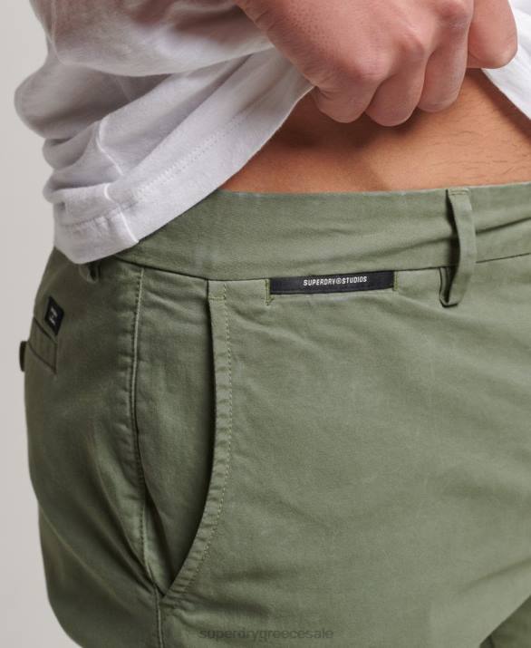 σορτς chino core άνδρες είδη ένδυσης πράσινος Superdry L02L249