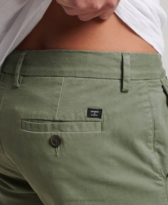 σορτς chino core άνδρες είδη ένδυσης πράσινος Superdry L02L249