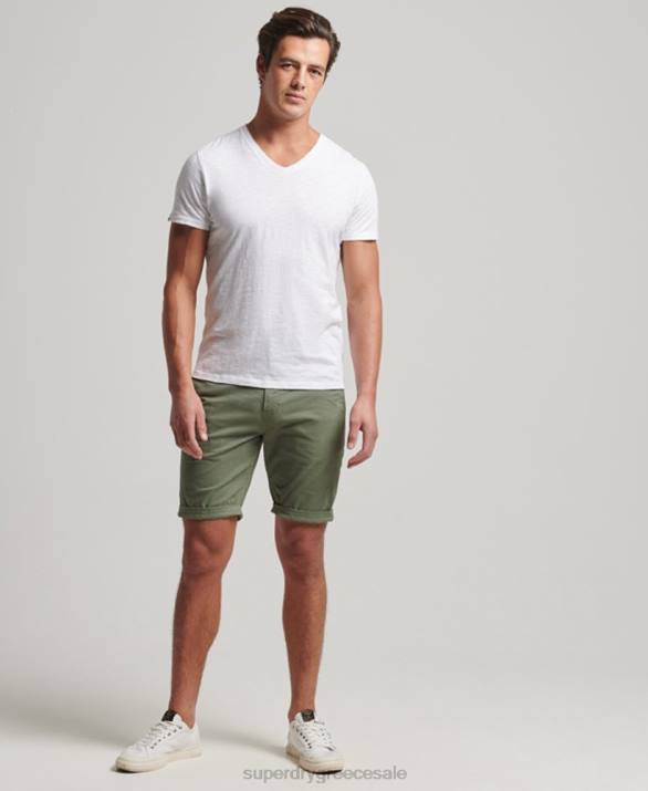 σορτς chino core άνδρες είδη ένδυσης πράσινος Superdry L02L249