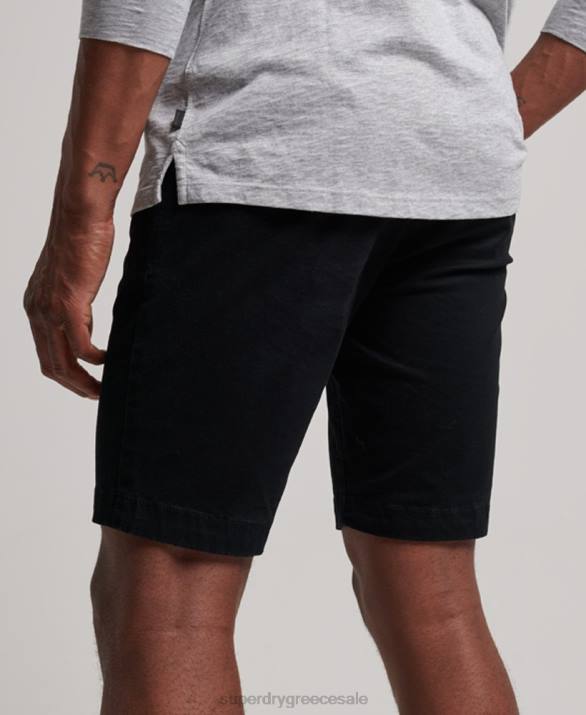 σορτς chino core άνδρες είδη ένδυσης μαύρος Superdry L02L255