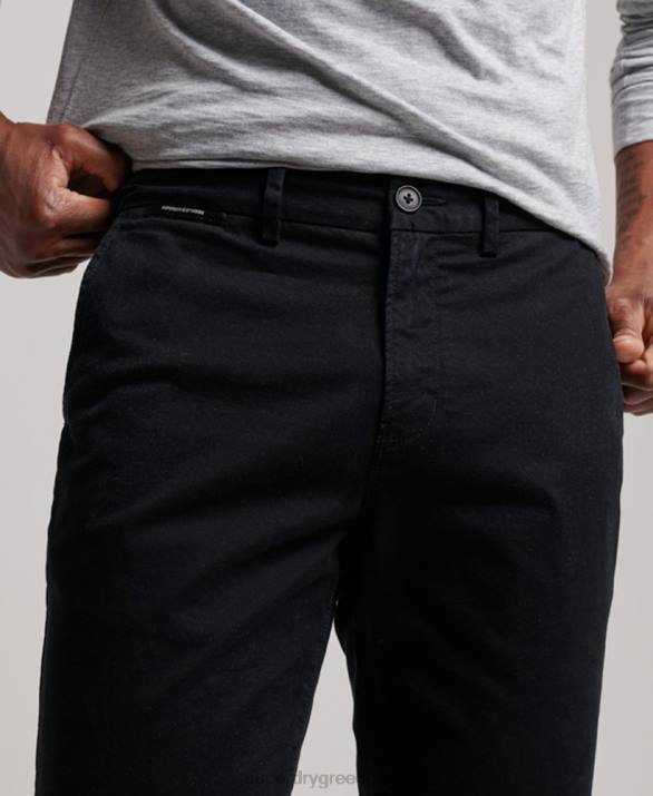 σορτς chino core άνδρες είδη ένδυσης μαύρος Superdry L02L255