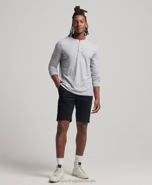 σορτς chino core άνδρες είδη ένδυσης μαύρος Superdry L02L255