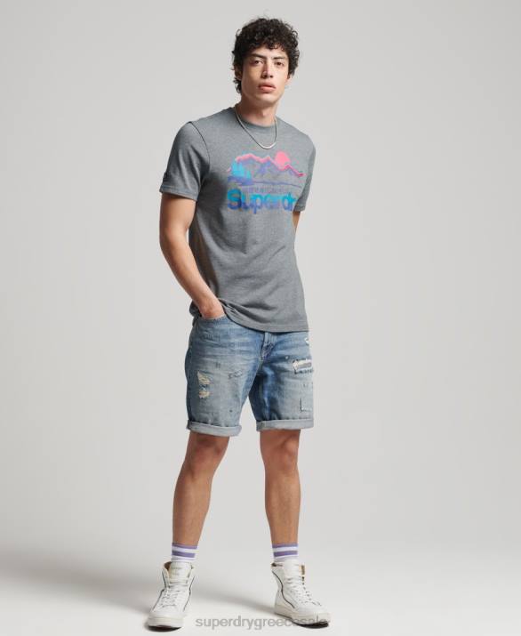 vintage ίσιο σορτς άνδρες είδη ένδυσης μπλε Superdry L02L277