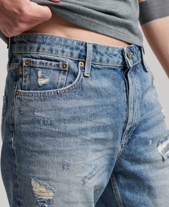 vintage ίσιο σορτς άνδρες είδη ένδυσης μπλε Superdry L02L277