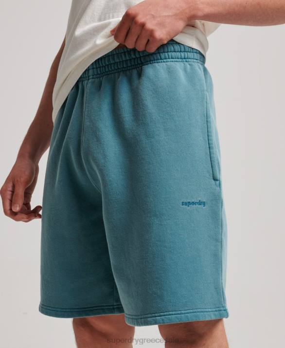 vintage σορτς άνδρες είδη ένδυσης τουρκουάζ Superdry L02L281