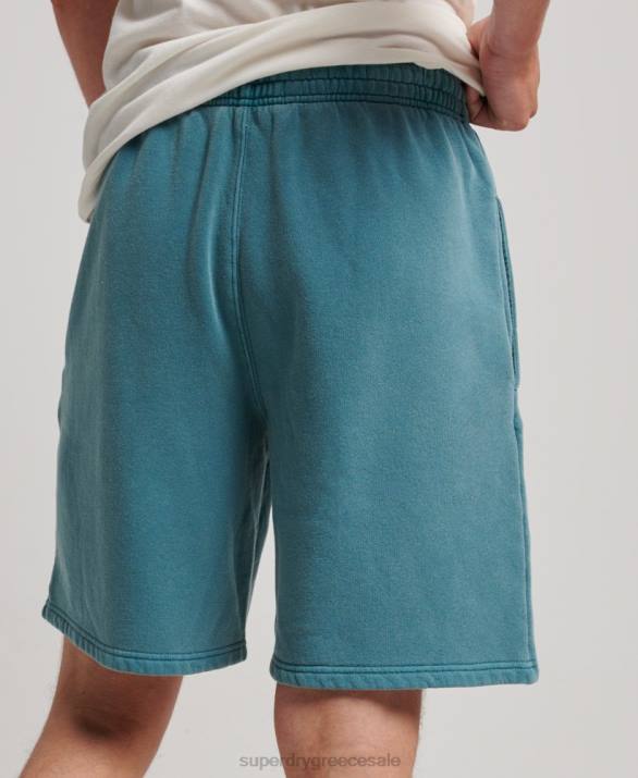 vintage σορτς άνδρες είδη ένδυσης τουρκουάζ Superdry L02L281