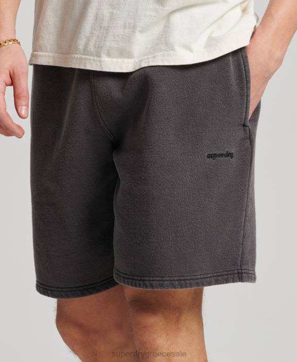 vintage σορτς άνδρες είδη ένδυσης σκούρο γκρι Superdry L02L293