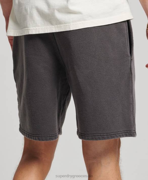 vintage σορτς άνδρες είδη ένδυσης σκούρο γκρι Superdry L02L293