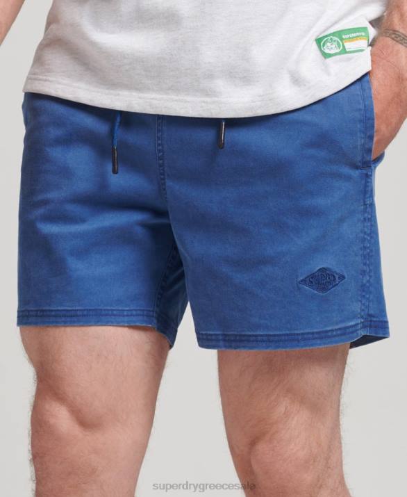 vintage σορτς πλυσίματος άνδρες είδη ένδυσης μπλε Superdry L02L379