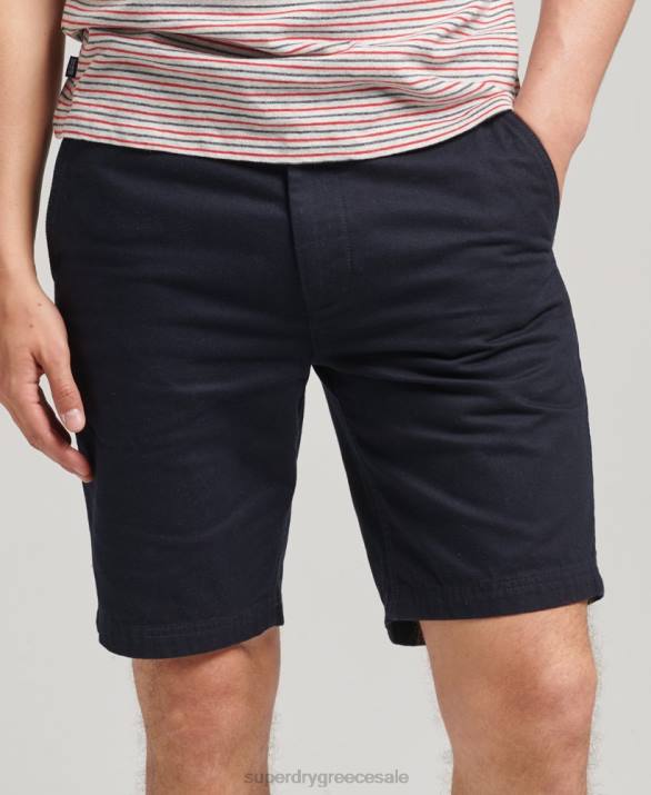 vintage σορτς chino officer άνδρες είδη ένδυσης ΠΟΛΕΜΙΚΟ ΝΑΥΤΙΚΟ Superdry L02L306