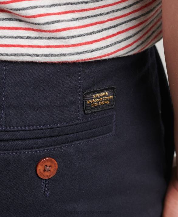 vintage σορτς chino officer άνδρες είδη ένδυσης ΠΟΛΕΜΙΚΟ ΝΑΥΤΙΚΟ Superdry L02L306