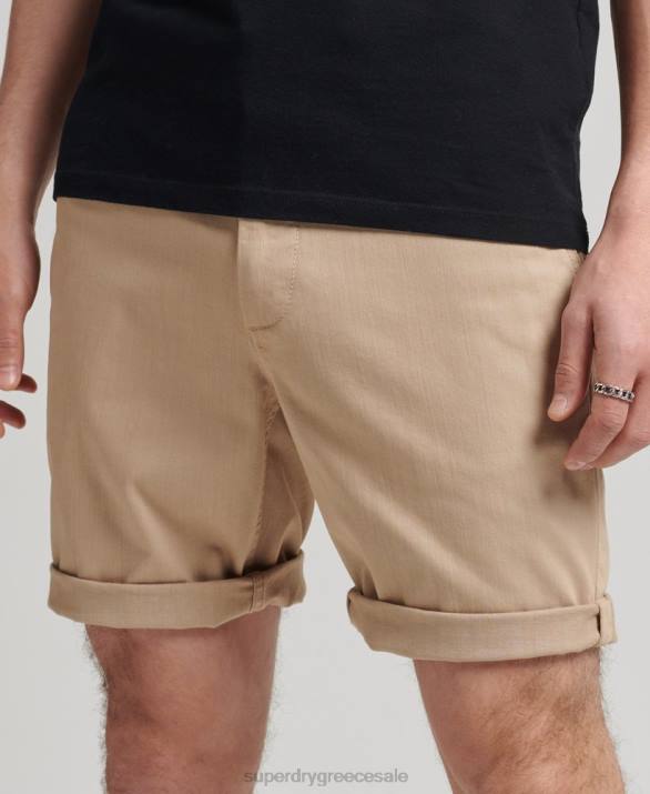 vintage σορτς chino officer άνδρες είδη ένδυσης κρέμα Superdry L02L307