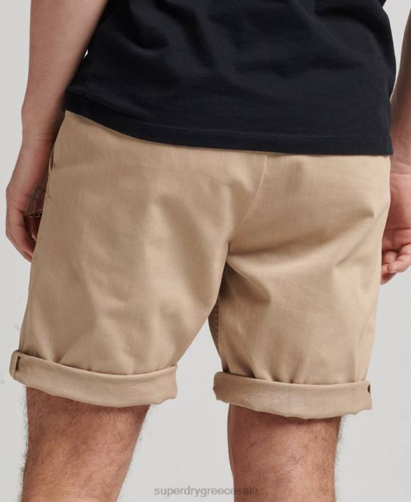 vintage σορτς chino officer άνδρες είδη ένδυσης κρέμα Superdry L02L307