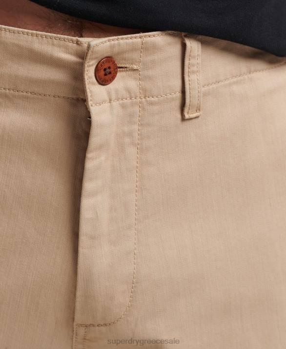 vintage σορτς chino officer άνδρες είδη ένδυσης κρέμα Superdry L02L307