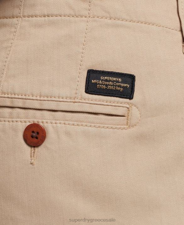 vintage σορτς chino officer άνδρες είδη ένδυσης κρέμα Superdry L02L307