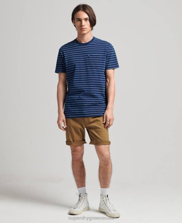 vintage σορτς chino officer άνδρες είδη ένδυσης καφέ Superdry L02L308