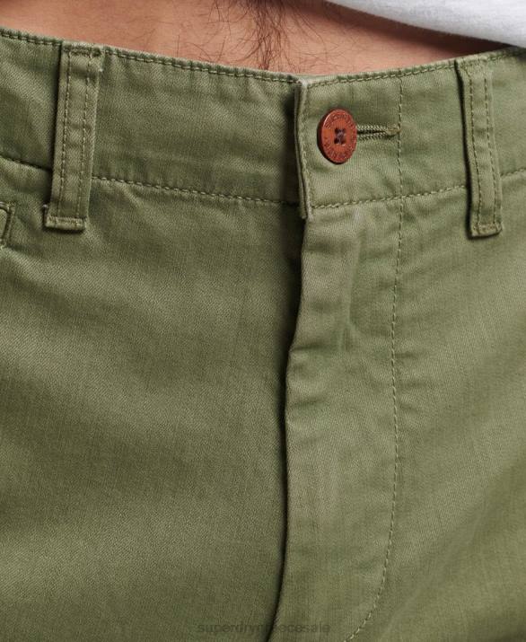 vintage σορτς chino officer άνδρες είδη ένδυσης χακί Superdry L02L312