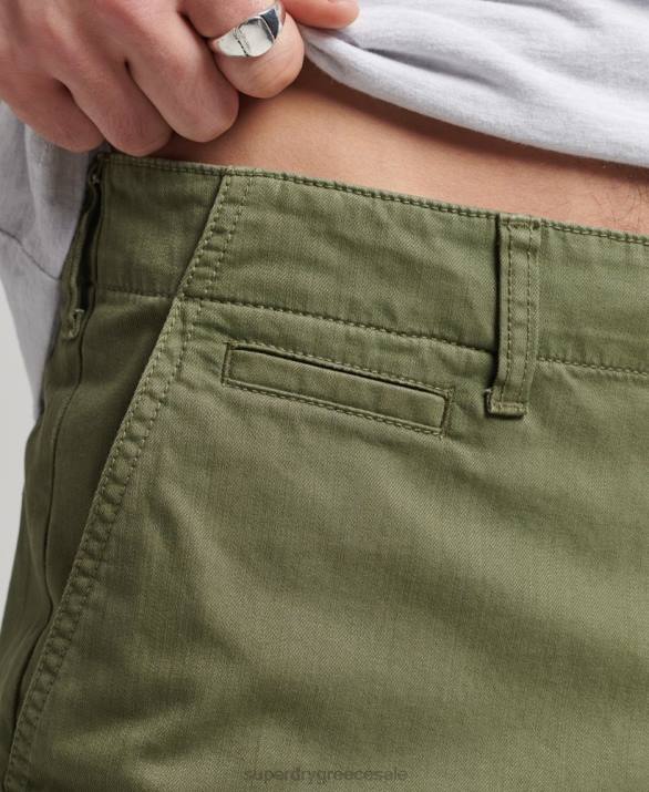 vintage σορτς chino officer άνδρες είδη ένδυσης χακί Superdry L02L312