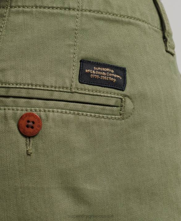 vintage σορτς chino officer άνδρες είδη ένδυσης χακί Superdry L02L312