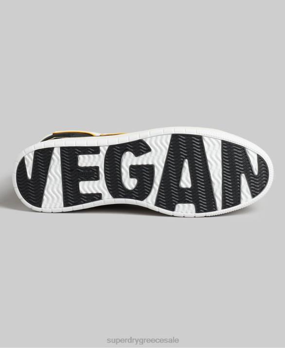 vintage vegan basket high top trainers άνδρες παπούτσια μαύρος Superdry L02L1910