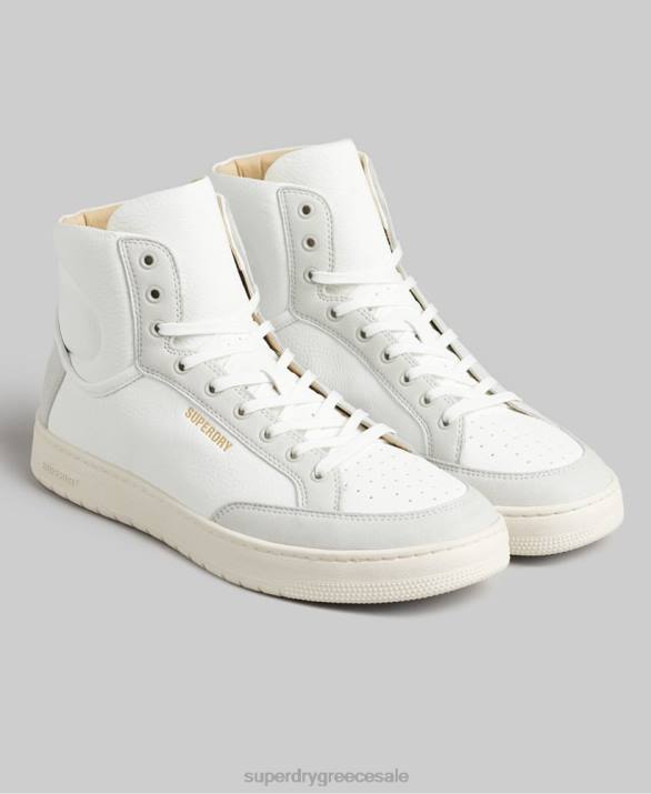 vintage vegan basket high trainers άνδρες παπούτσια άσπρο Superdry L02L1909