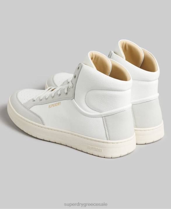 vintage vegan basket high trainers άνδρες παπούτσια άσπρο Superdry L02L1909