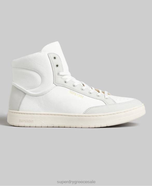vintage vegan basket high trainers άνδρες παπούτσια άσπρο Superdry L02L1909