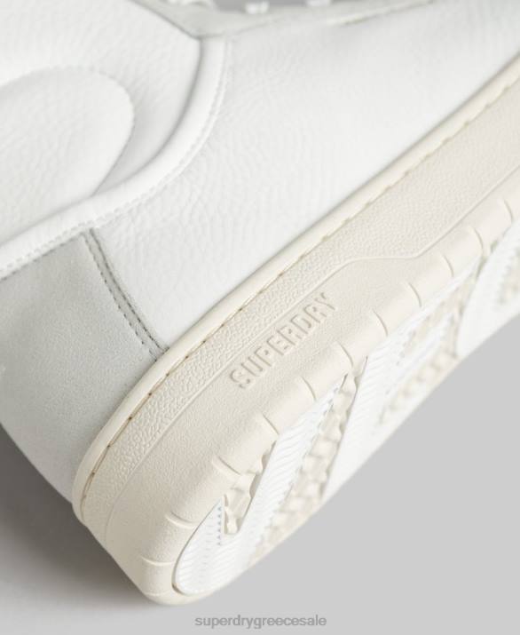 vintage vegan basket high trainers άνδρες παπούτσια άσπρο Superdry L02L1909