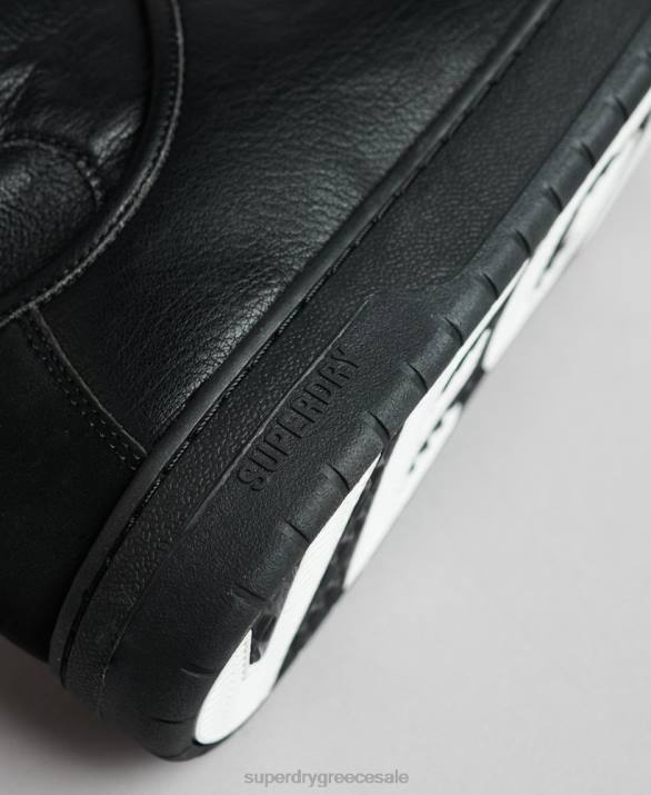 vintage vegan basket high trainers άνδρες παπούτσια μαύρος Superdry L02L1914