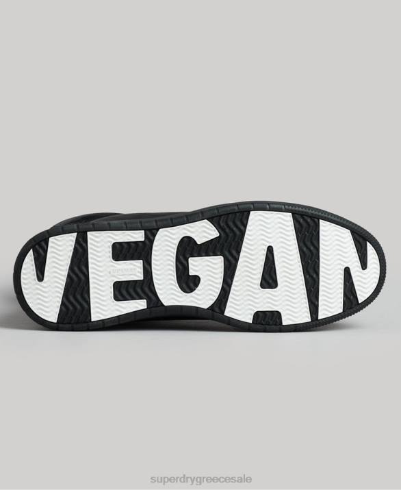 vintage vegan basket high trainers άνδρες παπούτσια μαύρος Superdry L02L1914